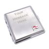 Personalised with a Message, Wave White Ensign Flag Design Brushed Metal King Size Cigarette Case