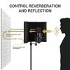 TONOR Microphone Isolation Shield, Studio Mic Sound Absorbing Foam Reflector ...