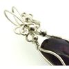 Sugilite Gemstone Sterling Silver Wire Wrapped Pendant 15