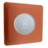 Rosewood Square Wall Plate for Google Nest Thermostat 2020 Version Texture Trim
