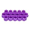 Tattoo Ink Cups Honeycomb Shape for Tattooing, Multiple Color Pigment Holder Cups Caps for Tattoo Artists, Bag of 200(Purple)