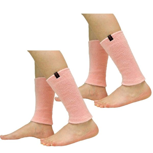 mite (Leg Warmers, for Ankle), Mite Light Mini Set of 2 (Salmon Pink) Wash Change Set, Length 7.9 inches (20 cm), Ankle Warmer, Cooling, All Seasons, Cold Protection, Heat Retention, Non-Tight, Loose Type, Unisex