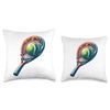 Tennis Racket Player Throw Pillow