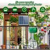 50FT Solar Automatic Drip Irrigation System Kit Plant Watering Timer  Garden