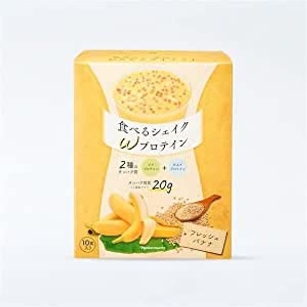 Eat Shake W Protin Fresh Banana Diet Support Food Capacity: 12.7 oz (35.7 g) x 10 bags) Country of Origin: Japan