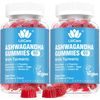 2 Pack Ashwagandha Gummies for Immune Support, 2000Mg Organic Ashwa Root Extr...