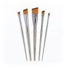 Royal & Langnickel Zen 5 Piece All Media Angular Paint Brush Set,Gold,L