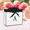 11” Initial Gift Bag with Handle, Personalised Birthday Gift Bag for Presents, A