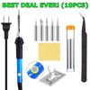 Soldering Iron Electric Gun Adjustable Temperature Welding Solder Wire 10 Kit