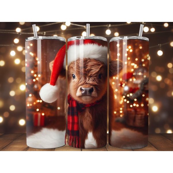 Chrisman Cow printed sublimation 20 oz  tumblers