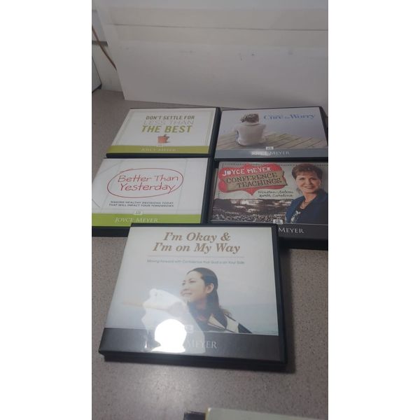 5 Lot Joyce Meyer's Audio CD Box Sets Religious Cd's Mental Health