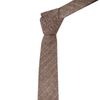 Saddle Brown Herringbone with Pinstripe Tie