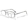 Eyekepper Metal Frame Spring Hinged Arms Reading Glasses +4.00