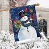 Snowman Holiday Cheer House Flag 28" x 40"