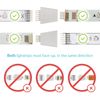 Litcessory V3 to V4 Lightstrip Adapter for Philips Hue Lightstrip Plus (4 Pack, White)
