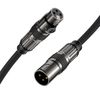 FORE Microphone Cable XLR Male to XLR Female Cable 1 m Pack of 2