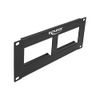 Delock Easy 45 10″ Patchpanel Ausschnitt 2 x 90,5 x 45,2 mm, 2 HE, schwarz