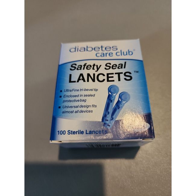 (4) BOX LOT OF NEW Diabetes Care Club LANCETS WITH 100 STERILE LANCETS Each