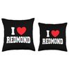 I Love Redmond Throw Pillow