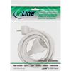 InLine® Strom-Verlängerung Schutzkontakt Stecker/Buchse, weiß, 1,5m