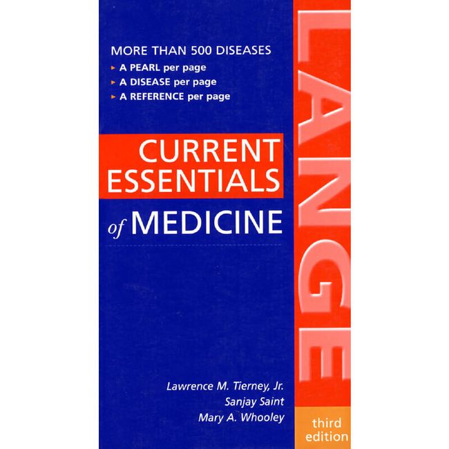 CURRENT ESSENTIALS OF MEDICINE 3E当代内科学精要