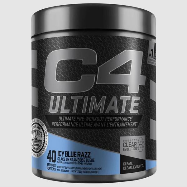 Cellucor C4 ULTIMATE Pre-Workout - 40 Servings - Icy Blue Razz