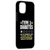 iPhone 15 Funny Diabetic Type 1 Diabetes T1D Diabetes Case