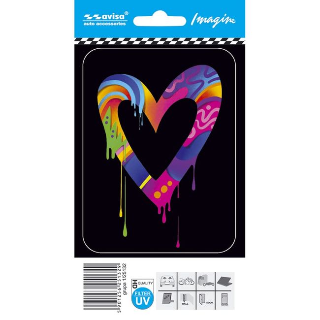 Avisa Auto Tattoo Sticker Heart - 8,7x11,6cm