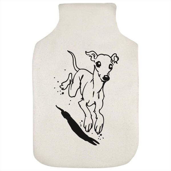 'Bounding Whippet' Hot Water Bottle Cover (HW00019367)