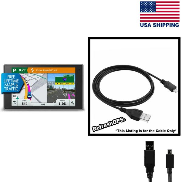 Garmin DriveLuxe 50LMTHD Navigator USB Cable Transfer Cord Replacement