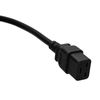 kenable C19 Plug to C20 Socket Server/UPS Extension Cable 16A 250V 0.5m 50cm Black [0.5 metres]
