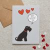 Schnauzer (Black) Valentine's Day Card