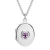 High Quality Unique Locket Made From 925 silver with Amethyst SP0511