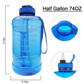  bottlebottle Motivational Water Half Gallon Bottle
