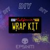 Lemon Yellow Gloss California Plate Wrap DIY Kit