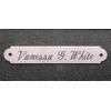 SADDLE PLATE 2 1/2" x 3/8" Custom Engraved Solid Nickel Silver Bridle or Brow