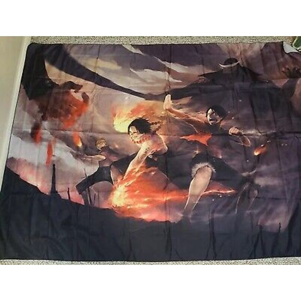 Anime Warriors Battle Demon One Piece Tapestry Wall Hanging 60"x80" Home Decor