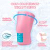 ComfiTECH Knee Ice Sleeve for Cooling Application, Flexible Cold Gel Pack Reusable, Extra Large, Pink