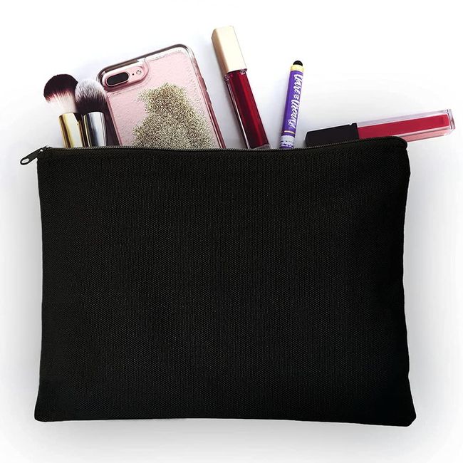 Canvas Pouch, Pencil Case, Makeup Bag, Travel Bag