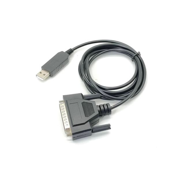 RIKYJIC USB 2.0 Male to DB25 Male RS232 Serial Data Cable Parallel Printer Cable 2 Meter