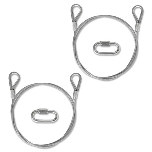 JUNPENG 2 Pcs Lift Stainless Steel Cable with EZ Spring Clips,Trailer Gate Assist Lift Cable,Fit for Utility Trailer Tailgate Ramp Lift Assist Kit