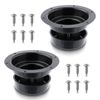 RV Plumbing Vent Caps Kit 2Pcs Trailer Camper Vent Cap Replacement Black