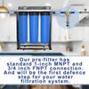 Aquaboon Spin Down PreFilter, AB-PF50M Reusable Whole House Sediment Filter