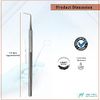 Dental Care Tool Explorer #6 to Remove Plaque and Tartar at Home Made of Stainless Steel with Precision Tips Knurled Handle Design for Firm Grip to Remove Teeth Stain Pet Oral Hygiene Care