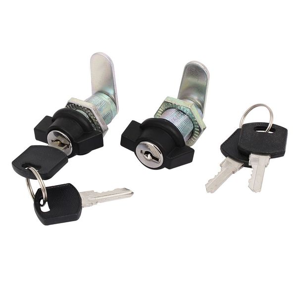Sourcingmap Cabinet Cupboard 18mmx25mm Threaded Locking T Handle Cam Locks 2pcs