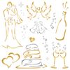 Stencils for Walls: Wedding Stencil, 10 x 10 inch (M) - Decor