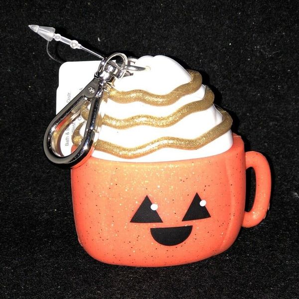 BATH & BODY WORKS FALL 2021 PUMPKIN SPICE LATTE POCKET *BAC HOLDER 