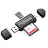 VJK SD Memory Card Reader, USB Multi Card Reader, Multi-Function OTG SD/Micro SD Card Compatible, Micro USB Connection, USB 2.0 Terminal and Micro USB Terminal