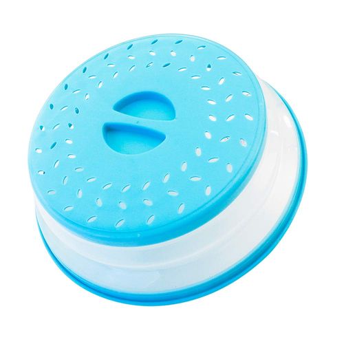 Pack of 2 Splatter Guard, Collapsible Microwave Food Cover, Colander Kitchen Gadget for Food,10.5inch, BPA free TPR, Dishwasher safe