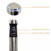 MegaChef 4-in-1 Multi-Purpose 2-Speed Stainless Steel Immersion Blender,Chopper